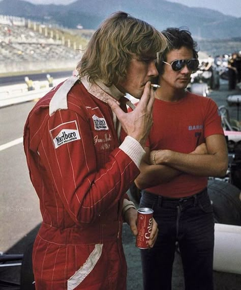 James Hunt and Barry Sheene -  1976