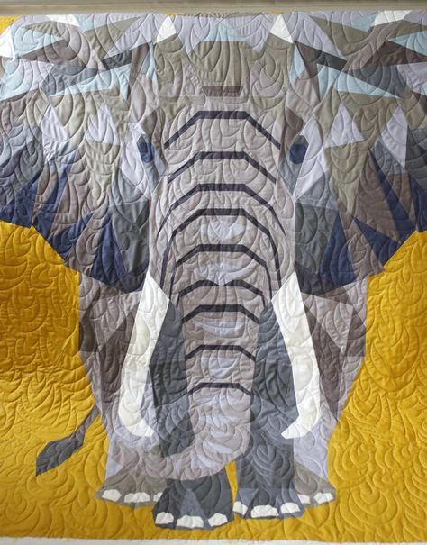 Violet Craft Elephant Quilt, Elephant Abstractions, Elephant Quilts, Craft Elephant, Elephant Quilts Pattern, Violet Craft, Sunflower Quilt, Susan Carlson, Elephant Quilt