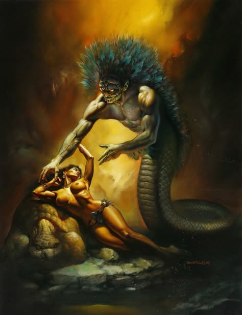 Boris Vallejo - "Quetzalcoatl" Painting Original Art (1992). ... | Lot #16754 | Heritage Auctions Giger Art, Sf Art, Boris Vallejo, Heroic Fantasy, Pulp Art, Fantasy Paintings, Fantasy Artist, High Fantasy, Fantasy Illustration