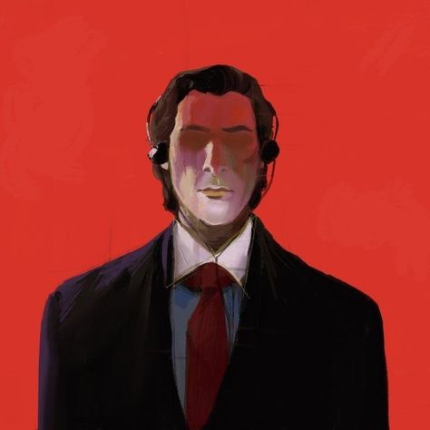 Layer Painting, Patrick Bateman, Painting Practice, Anime Villians, Grunge Art, Christian Bale, Movie Art, Album Art, Dark Art