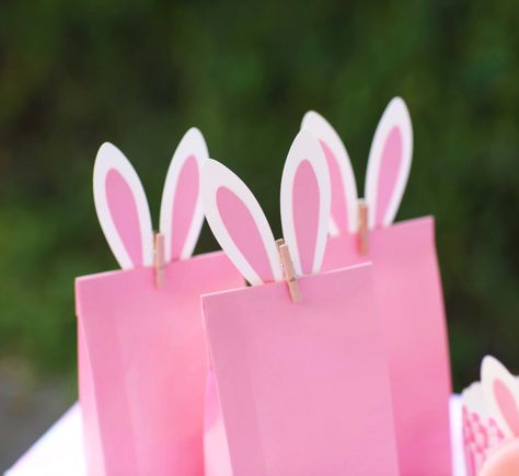 This Easter, I'm all ears...literally! I created everything from cake toppers to gift tags to make your Easter festivities all the more fun! Click the link to shop our collection and tag us in your photos on Instagram @StreamersPartySupply Easter Bunny Birthday Theme, Bunny Birthday Party Favors, Bunny Party Pack Ideas, Easter Hosting, Oster Dekor, Pokemon Invitations, Easter Birthday Party, Interaktives Design, Easter Gift Bags