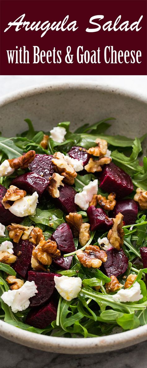 Beets And Goat Cheese, Beets Goat Cheese, Salad With Beets, Salad Quinoa, Beet And Goat Cheese, Goat Cheese Recipes, Lemon Vinaigrette, Yummy Salad Recipes, Goat Cheese Salad