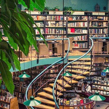 Librairie La Fontaine, Lausanne, Switzerland : The World’s Most Beautiful Bookstores : Architectural Digest Beautiful Bookstores, Lausanne Switzerland, Bookstore Cafe, Balcony Plants, México City, Architectural Digest, City Guide, Mexico City, Bookstore