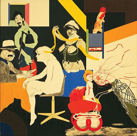 R.B. Kitaj | Frieze R B Kitaj, Daniel Richter, Neo Rauch, Frieze London, Peter Doig, Philip Johnson, Painting Collage, Medieval Manuscript, Online Painting