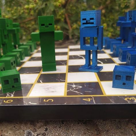 Now in my ETSY store !!! #chess #chessset #chessboard #chessets #chesstable #chessboards #customchesspieces #etsy #etsyorder #giftforhim #giftforher #order #handmade #chess #epicchess #boardgame #chessgame #gamepieces #games&puzzle #toys&games #uniquechess #chessgift #valentinagift #mothersdaygift #fathersdaygift #giftidea #chessart #vintagechess #fantasychess #britshchess #birthdaygift #kidschess #educationchess #silver #gold #bronze #personalizedchess #minecraftchess #minecraftchessset Wizard Chess Set, Games Puzzle, Minecraft C, Wizard Chess, Handmade Chess Set, King Chess Piece, Chess Gifts, How To Play Chess, Marble Board