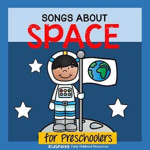 Space preschool songs and rhymes - KIDSPARKZ Space For Preschool, Space For Preschoolers, Outer Space Activities, Theme For Preschool, Preschool Rules, Space Theme Preschool, Activity Games For Kids, Space Activities For Kids, Space Preschool