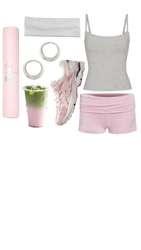 2000s Workout, Pilates Princess Outfit, Y2k Workout, Girl Exercise, Starbucks Orders, Virtual Outfits, Pilates Outfit, Princess Outfit, Pink Pilates Princess