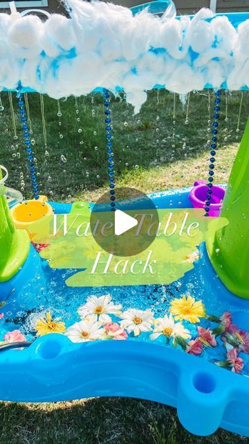 Chloe | Simple Sensory Play | Homeschool Mom on Instagram: "Have you tried this water table hack?? ➡️I got a small aquarium pump and tubing from my local hardware store-🌟link to pump is in bio🌟 ➡️zip tied the tube up one side of the water table to the upper level ➡️add water and plug in the pump for endless waterfalls 🙌🥳 Water table is the Rain Showers Splash Pond water table from @thestep2company Let me know if you have any questions! 📍SAVE this idea to try as the weather warms up! 📬SHARE with someone who has this table . . . . . . . . #hack #parenthack #momhack #playhack #playhacksbymoms #playhacks #summerhacks #toddlerhacks #toddlerlife #watertable #watertablefun #toddleractivities #toddleractivity #toddleractivitiesathome #activitiesforkids #diyplay #showoffyourplay #diyactiviti Rain Sensory Play, Water Table Pump Hack, Water Table Hack, Water Table Ideas For Toddlers, Water Table Ideas, Small Aquarium, Toddler Hacks, Summer Hacks, Aquarium Pump