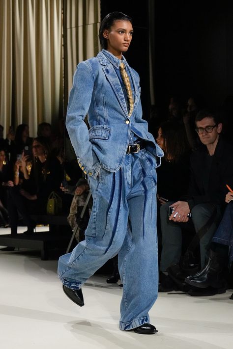 Schiaparelli Fall 2024 Ready-to-Wear Collection | Vogue Fashion Project, Denim Trends, Fashion Inspiration Design, Denim Details, Fashion Show Collection, Fall 2024, Dressed Down, Couture Fashion, Denim Fashion