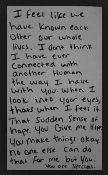 I knew from the moment I met you, you were my special love! Feel Like, The Story, For Free, Writing