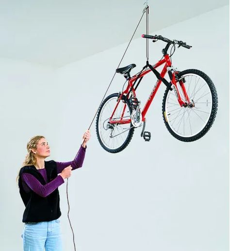 Bianchi Bicycle, Bicycle Hanger, Smart Garage, Bike Lift, Overhead Garage Storage, Outdoor Adventure Gear, Garage Bike, Overhead Garage, Bicycle Storage