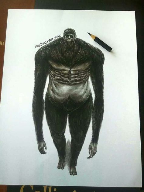 Titán Bestia Attack On Titan, Humanoid Sketch, Anime, Quick Saves, Art