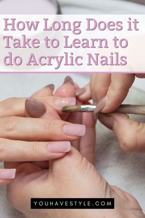 Discover how long does it take to learn to do acrylic nails at home for beginners. Home Acrylic Nails Diy, Do Your Own Acrylic Nails At Home, How To Apply Acrylic Nails At Home, How To Diy Acrylic Nails At Home, Tips For Acrylic Nails, Diy Nails At Home Step By Step, Acrylic Nails Diy Step By Step, Steps To Doing Acrylic Nails, How To Do Acrylics At Home