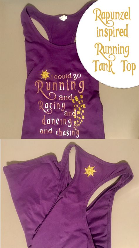 Rapunzel Running Costume, Rundisney Shirt Ideas, Run Disney Outfits, Disney Princess Half Marathon Costume Rapunzel, Run Disney Costumes Princess, Run Disney Shirts, Rundisney Outfits, Run Disney Shirt, Disney Princess Running Outfits