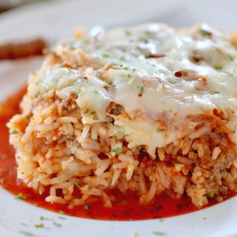 Rice Lasagna, Ground Beef Spaghetti Sauce, Cheese And Rice, Chicken Noodle Casserole, Wheat Free Recipes, The Country Cook, Country Cooking, Creamy Cheese, Lasagna Recipe