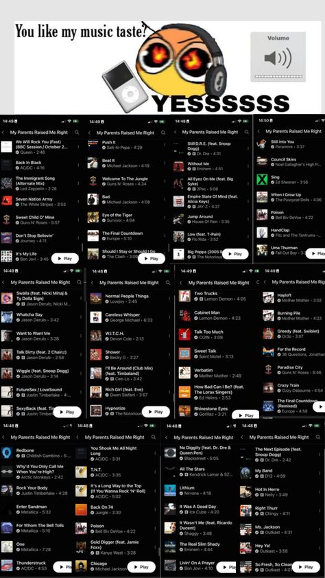 You like my music? This isn’t even half! #rock #music Different Music Taste, Song Recommendations Spotify, Music Types, Good Playlists, Rock Playlist, Music Suggestions, Music Recs, Playlist Covers Photos, Playlist Names Ideas