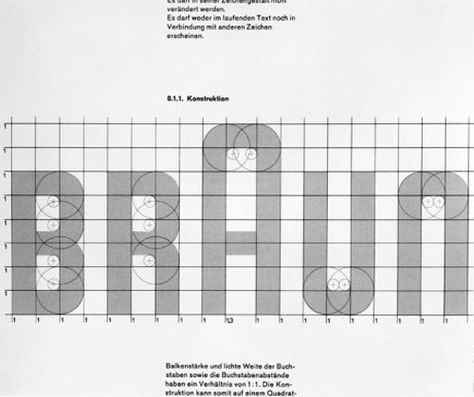 Braun Logo, Logo Guidelines, Otl Aicher, Logo Evolution, Logo Design Love, Braun Design, Dieter Rams, Design Department, Grid Design