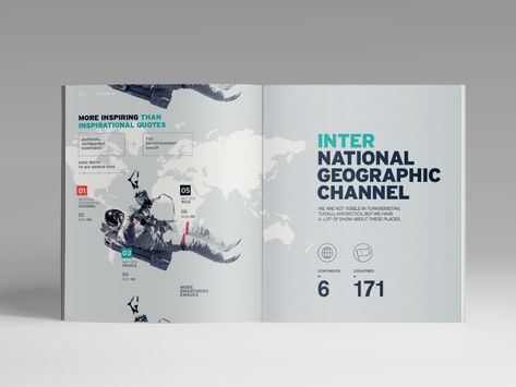 Geography Book Cover Design, Timeline Book Design, National Geographic Layout, Travel Guide Book Design, National Geographic Cover, Login Page Design, Report Layout, Brochure Design Creative, Annual Report Design