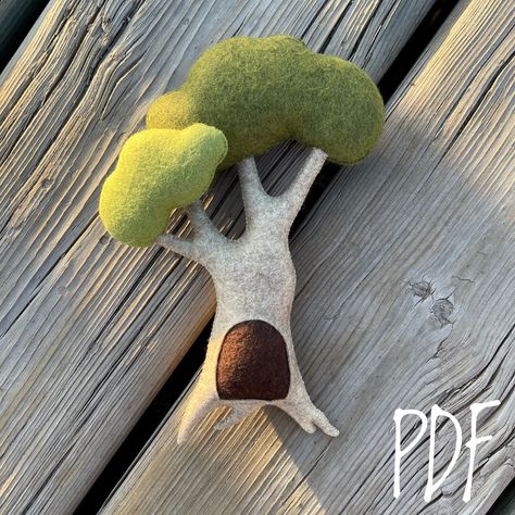 Felt Tree sewing pattern pdf Felt Tree Pattern, Sweater Crafts, Felt Animal Patterns, Hand Sewing Projects, Felt Tree, Sewing Projects Clothes, Hand Crafts, Plush Pattern, Pdf Templates