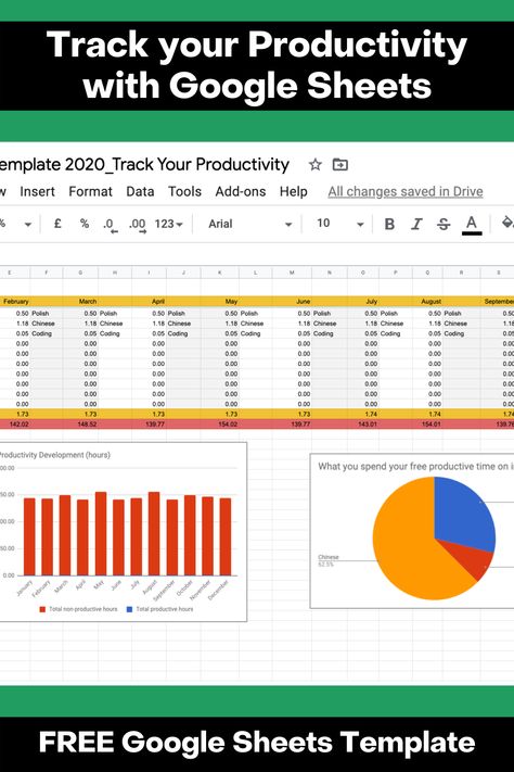 Get an insight of what you do with your spare time with a FREE Google Sheets Template Google Sheet Aesthetic, Google Sheets Schedule Template, Google Sheets Templates Teachers, Marketing Planning Calendar, Google Sheets Tips, How To Use Google Sheets, Excel Learning, Grade Tracker Google Sheets, Google Sheets Templates