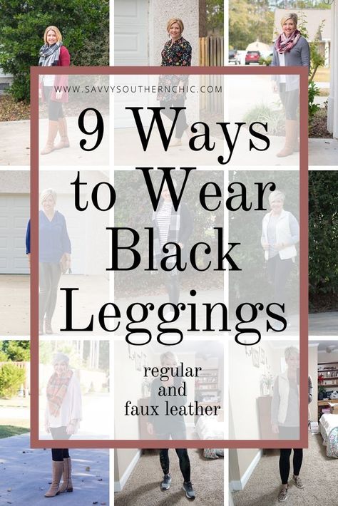 9 ways to wear black leggings for women over 40, winter outfit ideas with leggings #outfitideas #fashion #style #fashionover40 #leggings Ways To Style Black Leggings, Ways To Wear Black Leggings, Black Leggings Outfit Winter, Casual Dresses For Summer, Style Black Leggings, Black Leggins, Women Leggings Outfits, Leggings Outfit Winter, 60 Hair