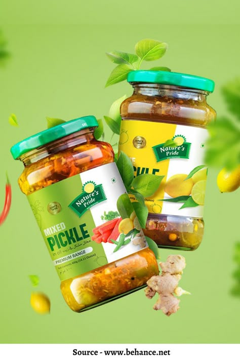 #Picklepackagingdesign #Indianpicklepackagingdesign #Picklepackaging	
#Picklepackagingdesign #Picklepackagingpouches #Picklepackagingmaterial	
Source - https://www.behance.net/gallery/63724081/Branding-Natures-Pride?tracking_source=search_projects_recommended%7Cpickle%20packaging Pickle Photography Food Styling, Pickle Packaging Design Creative, Pickle Label Design Ideas, Pickle Poster Design, Pickle Packaging Design, Pickle Branding, Pickle Poster, Pickle Packaging Design Indian, Pickle Label Design