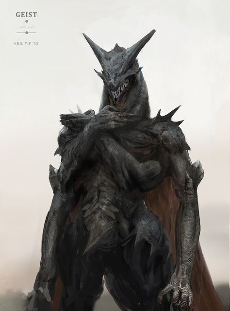 ArtStation - Dark Beast, Eric Yip Giant Monster Concept Art, Dark Beast Ganon, Beast Ganon, Ghost Creature, Monsters Rpg, Dark Beast, Beast Art, Dark Creatures, 다크 판타지