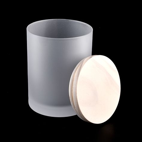 White Candle Jar, Frosted Candle Jar, Candle Jars Wholesale, Frosted Glass Candle, Glass Candle Jars, Empty Candle Jars, Wick Candles, Candle Packaging, Wood Wick Candles