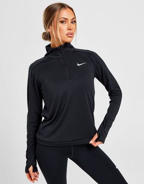 Nike Half Zip, Nike Quarter Zip, Nike Zip Up, Running Jacket, Running Tops, Running Clothes, Jd Sports, Performance Outfit, Nike Outfits