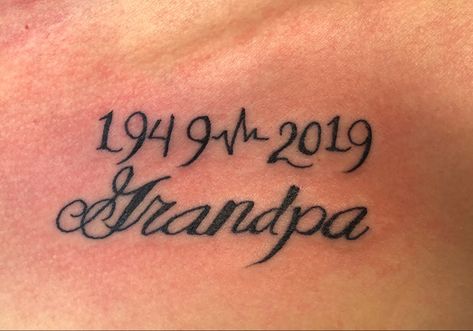 Honoring Tattoos Lost, Tattoo Idea For Grandpa Passing, Tattoo Ideas For Lost Grandpa, Passed Grandpa Tattoo, Tattoos For Lost Grandfather, Tattoo Ideas In Memory Of Grandpa, Tattoos For Grandpa Passing For Women, Tattoo For Uncle Who Passed, Lost One Tattoos Grandparents