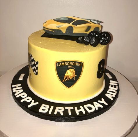 Lamborghini Cake, Car Cakes For Men, Car Cakes For Boys, Cake Car, Pirate Ship Cakes, Car Cakes, Red Birthday Cakes, Car Cake Toppers, 7th Birthday Cakes