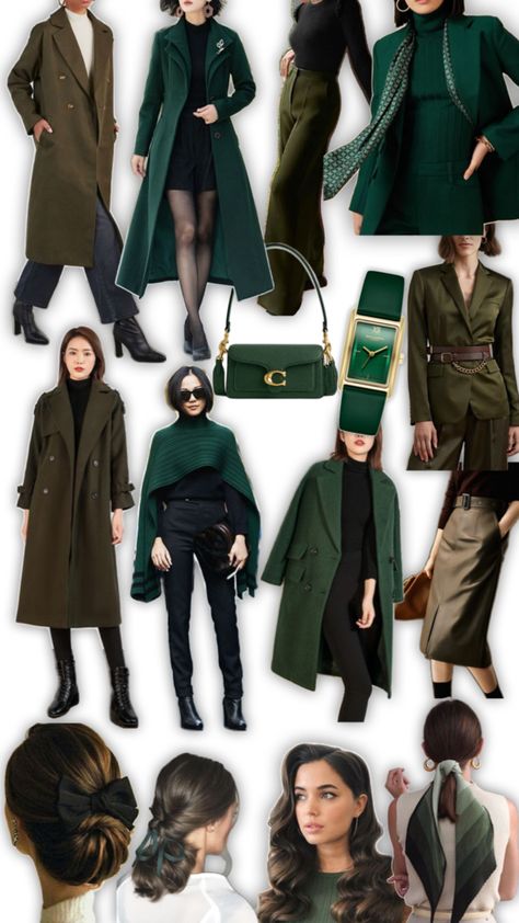 Saturday in Olive Green Tones 🍃✨ Get inspired by these effortlessly chic outfits in soothing olive green. Perfect for fall, these looks bring earthy elegance to your wardrobe. Save this pin for your next outfit inspiration! Olive Green Fall Outfits, Dress Mood Board, Earth Tones Outfit, Saturday Style, Earthy Elegance, Effortlessly Chic Outfits, Next Clothes, Green Tones, Green Dress