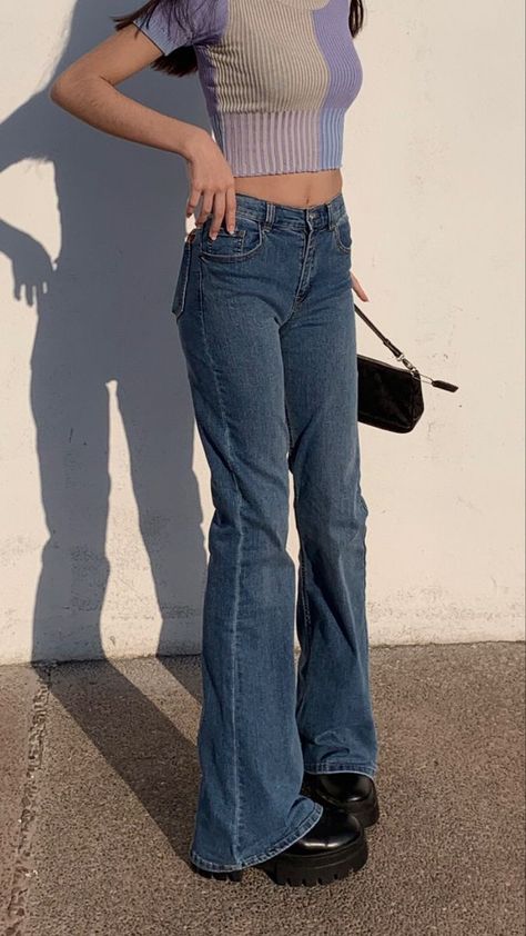 158fc2ddd52ec2cf54d3c161f2dd6517desc52896126ri 90 Straight Jeans Outfit, Bootleg Jeans Outfit Aesthetic, Bootleg Jeans Outfit, Low Pants, Flares Outfit, Straight Jeans Outfit, Flare Jeans Outfit, Bootleg Jeans, Concept Clothing