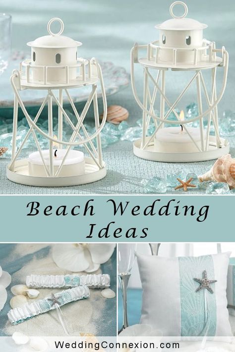 Blue Beach Wedding Decorations, Elegant Beach Theme Party, Light Blue Beach Wedding Theme, Beach Wedding Centerpiece Ideas, Beach Wedding Decor Ideas, Blue Wedding Beach Theme, Ocean Blue Wedding Decor, Wedding Reception Beach Theme, Beach Wedding Table Decorations