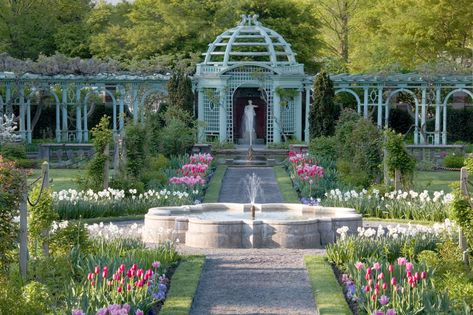 Rustic Arbor, Old Westbury Gardens, Westbury Gardens, Old Westbury, Air Mancur, Estate Garden, Palace Garden, Castle Garden, Royal Garden