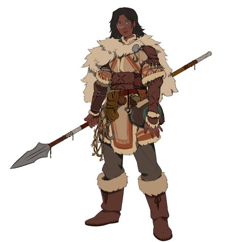 Dnd Outfits Barbarian, Dnd Barbarian Armor, Dnd Outfits Inspiration Barbarian, Barbarian Dnd Outfit, Winter Barbarian, Human Barbarian Female Dnd, Barbarian Pose Reference, Werebear Dnd, D&d Barbarian