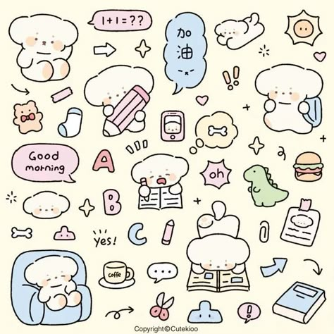 Cute Stickers Delight: Sprucing Up Your World with Cuteness | cute #stickers making cute #stickers #gif cute #stickers #quotes Cute Stickers Gif, Korean Doodle, Kotak Bento, Cute Cat Stickers, Gif Cute, Stickers Quotes, Cute Small Drawings, 달력 디자인, Cat Kawaii