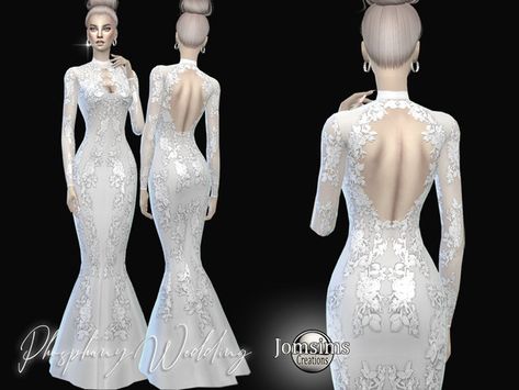 Sims 4 Wedding Dress, Sims 4 Poses, Sims 4 Tsr, The Sims 4 Pc, Baked Macaroni, Sims 4 Dresses, Look Formal, Sims 4 Toddler, Sims4 Clothes