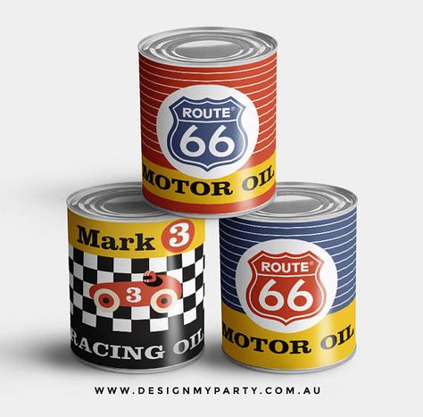 Route 66 Theme, Vintage Car Party, Themed Centerpieces, Twodles Birthday, Race Car Themes, 3 Birthday, Monster Truck Party, Radiator Springs, Car Theme