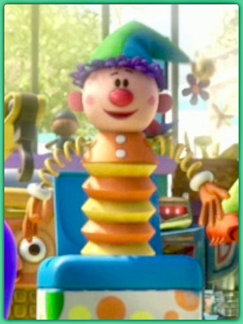 A jack-in-the-box toy has one line in the film when he greets Andy's toys, exclaiming, "New toys!" Rudolph Makeup, Jack In The Box Toy, Toy Story Characters, Ed Edd N Eddy, Ed Edd, Jack In The Box, Story Characters, Book Illustrations, Designer Toys