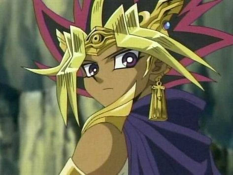 Pharaoh Atem from Yu-Gi-Oh Atem Yugioh, Pharaoh Atem, Yugioh Yami, Yami Yugi, Cartoon Games, Gaming Memes, Yu Gi Oh, Anime Shows, Main Characters