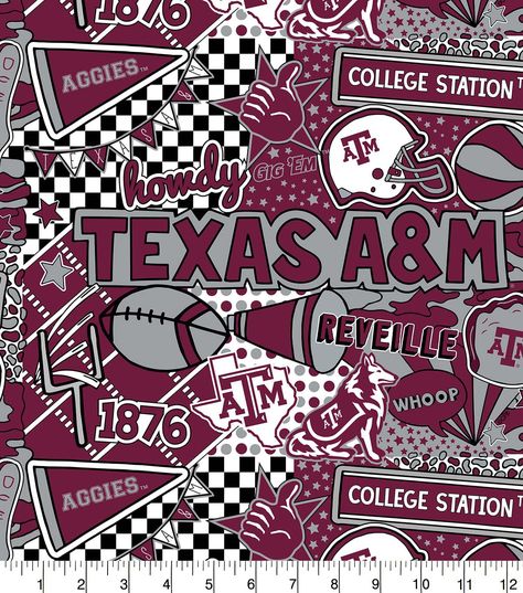 Clown Balloons, Aggie Football, Dorm Art, Texas A M University, College Team, Texas A&m, Fabric Patch, Joanns Fabric And Crafts, Craft Stores