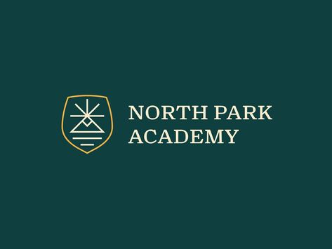 North Park Academy Horizontal Logo by Lucas Fields on Dribbble Park Logo Design, Academy Sports And Outdoors, Sports Academy Logo, East West North South Logo, Preston North End, Academy Logo, Care Logo, North Park, Star Images