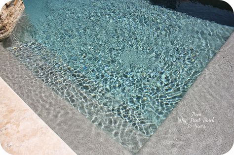 Grey Pool, Pool Makeover, Pool Plaster, Farmhouse Theme, French Farmhouse Style, French Gray, Pool Remodel, Pool Colors, Pool Liners