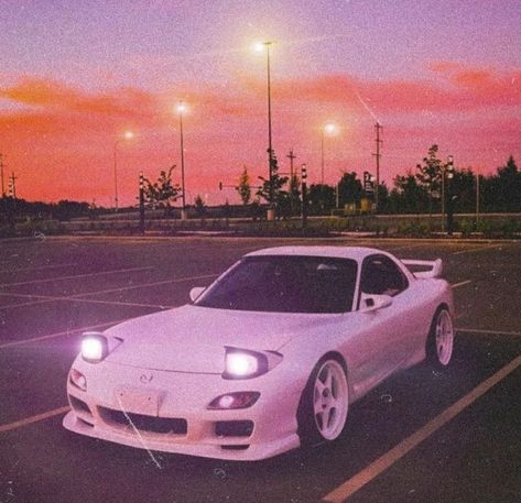 Gta Vi, Mazda Rx 7, Drifting Cars, Sun Setting, Car Goals, Street Racing Cars, Big Car, Rx 7, Mazda Rx7