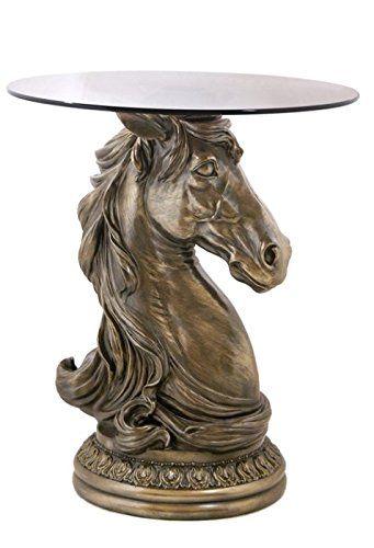 Horse Head Cold Cast Decorative End Table Medieval Home Decor, Decorating Rules, Head Table Decor, Bronze Vase, Wooden Horse, Horse Decor, Majestic Animals, Horse Sculpture, Decor Guide