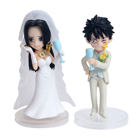 Luffy & Boa from One piece Luffy Boa Hancock, Anime One Piece Luffy, Anime Wedding, Japanese Wedding, One Piece Luffy, Anime One, One Piece (anime), Figure Model, One Piece Anime