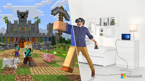 Microsoft Mixed Reality Campaign on Behance Play Minecraft, Mixed Reality, Creative Advertising Design, Wacom Cintiq, Key Visual, How To Play Minecraft, Color Scale, Minecraft 1, Creative Poster Design