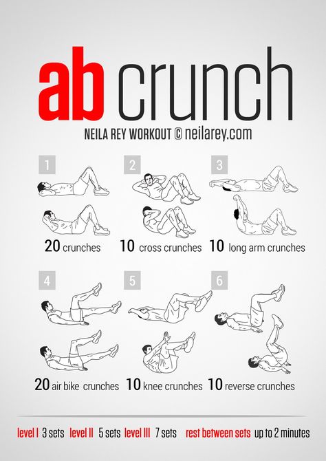 Crunch Workout for Men and Women Crunch Workout, Crunches Challenge, Neila Rey Workout, Neila Rey, Anusara Yoga, Ab Crunch, 100 Workout, Workout Man, Ab Workout Plan