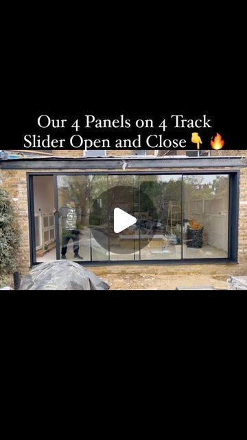 1st Folding Sliding Doors on Instagram: "Amazing Installation 😍 Our Slimmest profile 20mm slider as 4 panels sliding on a 4 track 🔥🔥🔥Opening size 5025mm by 2330mm ✨🫶 DM us for a quote or free design consultation 

 #homerenovation #home #homeimprovementideas #homesweethome #aluminiumdoors #renovationproject #home exterior #homerenovation #myrenovation #residentialarchittecture  #naturallight #summervibes #renovations #virtuallyframelessglazing 
 #kitchenextention. #renovationgoals  #slidingdoors #aluminiumdoors #renovationgoals #homerenovation #home #homeimprovementideas #homesweethome
#mystylishspace #rockmystylishhome #theeverygirlathome #minimal-interior #nesttoimpress #walltowallstyle" Aluminium Sliding Doors, Sliding Folding Doors, Aluminium Doors, Renovation Project, The 4, Design Consultant, Sliding Doors, Slides, Track